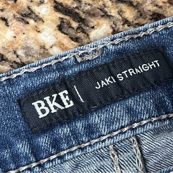 BKE Buckle Jake Straight Blue Distressed Paint Splatter  Distressed Men’s 32X32 - Picture 7 of 10